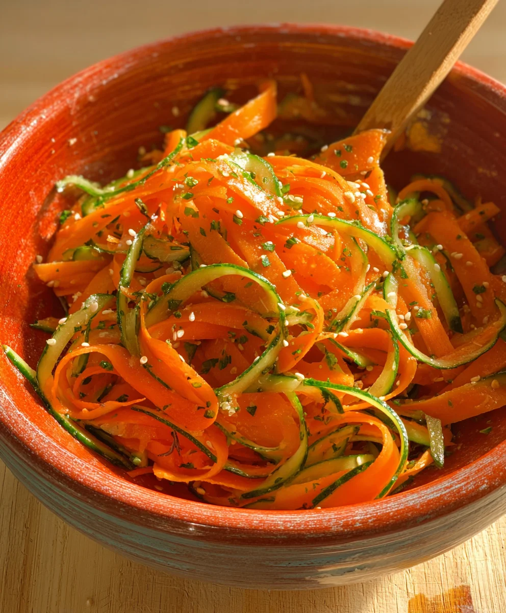 Crisp Cucumber Carrot Salad - Refreshing & Easy Recipe
