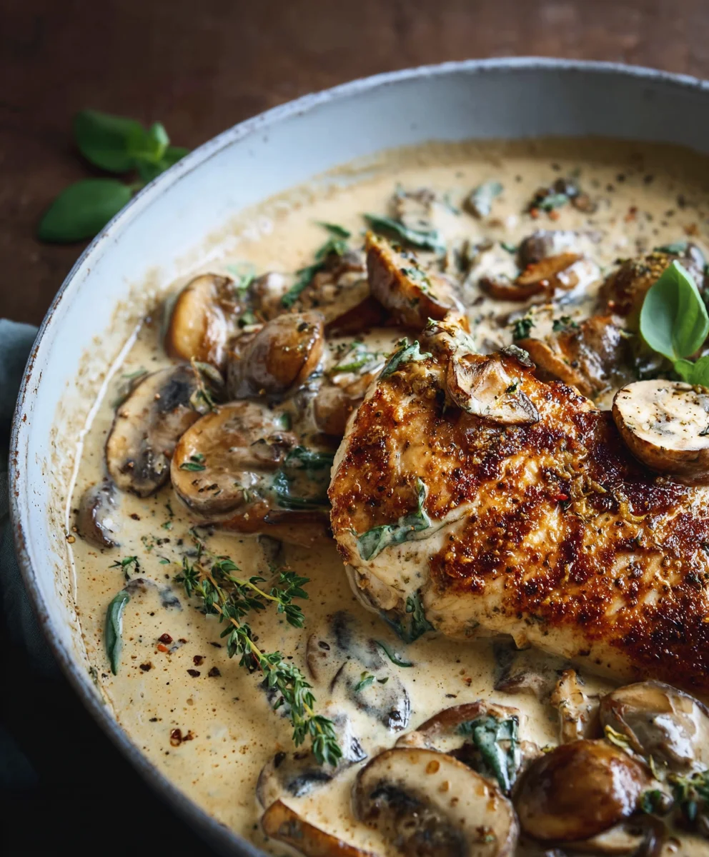 Creamy Mushroom Chicken - Easy Dinner Delight