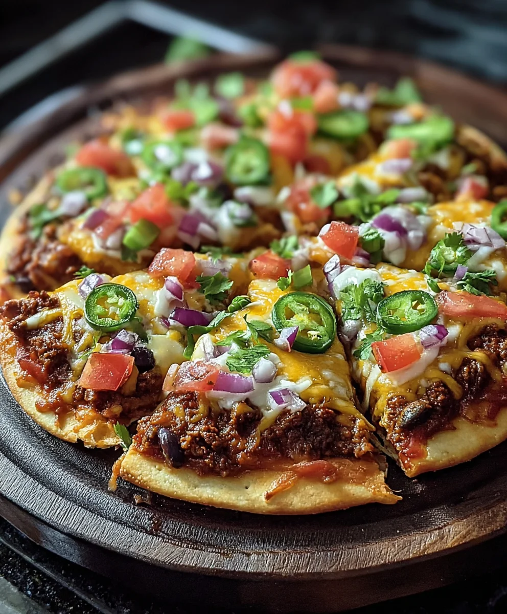 Easy Homemade Beef Mexican Pizza Recipe