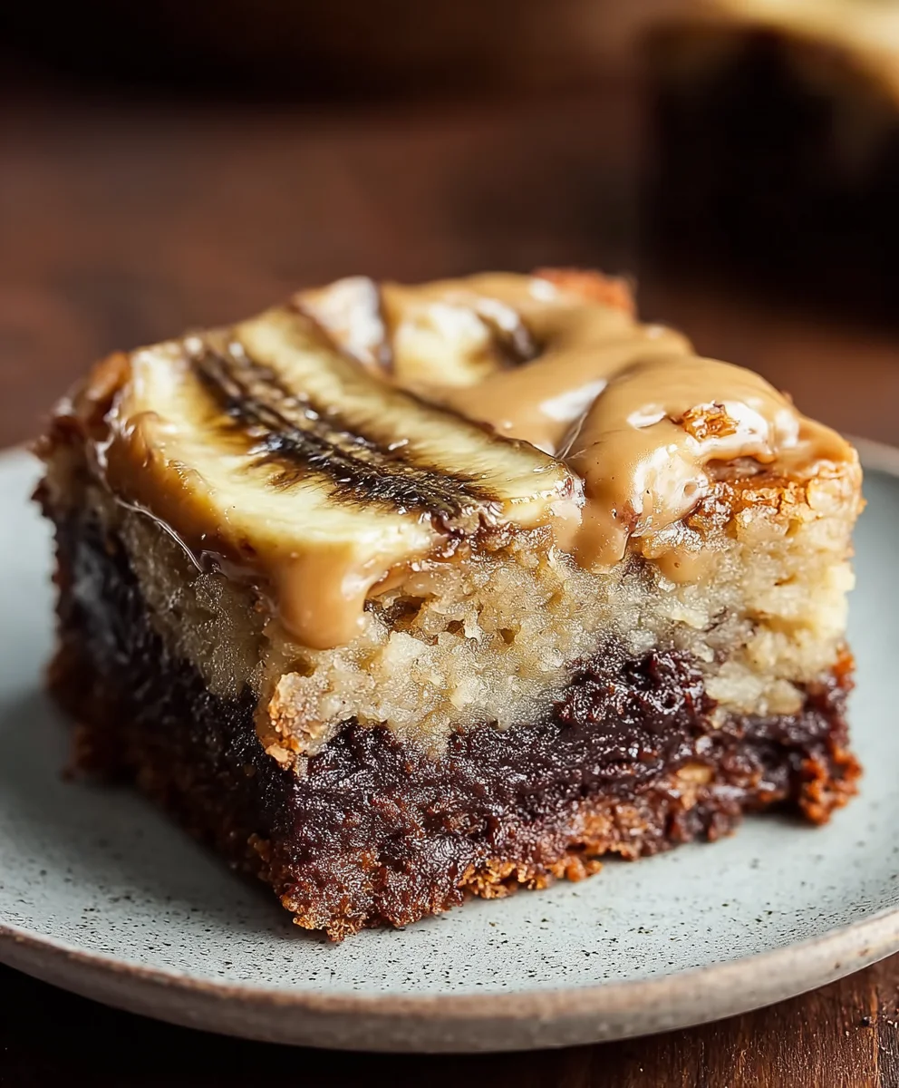 Fudgy Banana Brownies-Easy Delicious Dessert