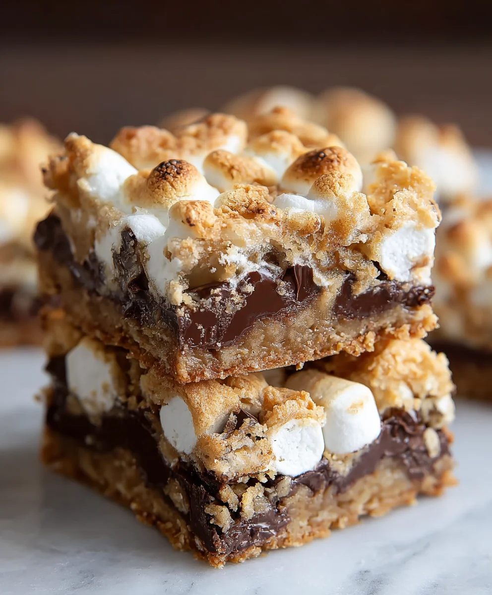 Smores Seven Layer Bars-Decadent Chocolate Grabeef ham Treat