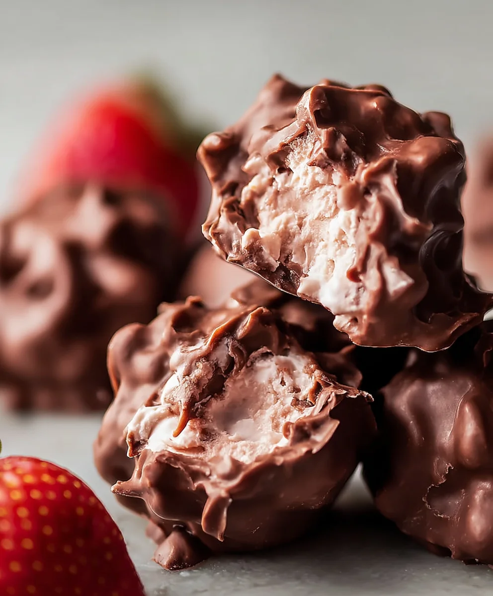 Easy Frozen Chocolate Yogurt Clusters - Quick Snack