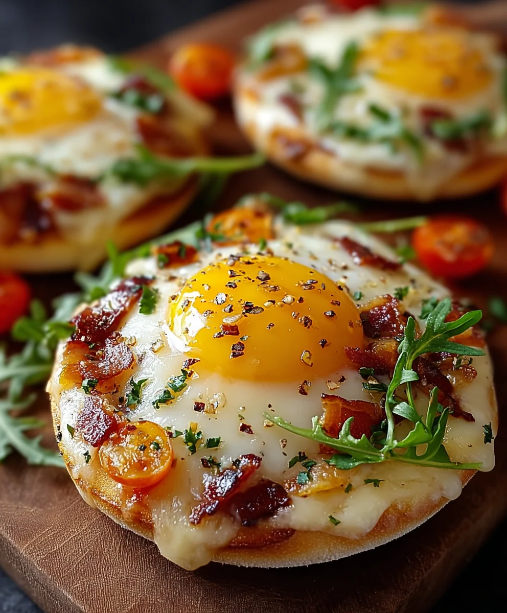 English Muffin Breakfast Pizza - Quick & Easy Recipe