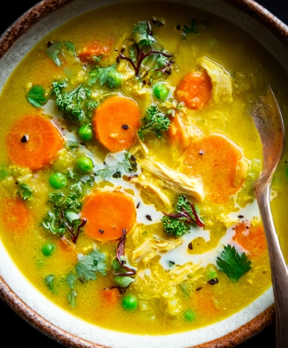 Anti Inflammatory Turmeric Chicken Soup