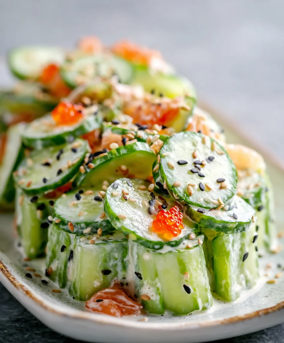 Easy California Roll Cucumber Salad Recipe