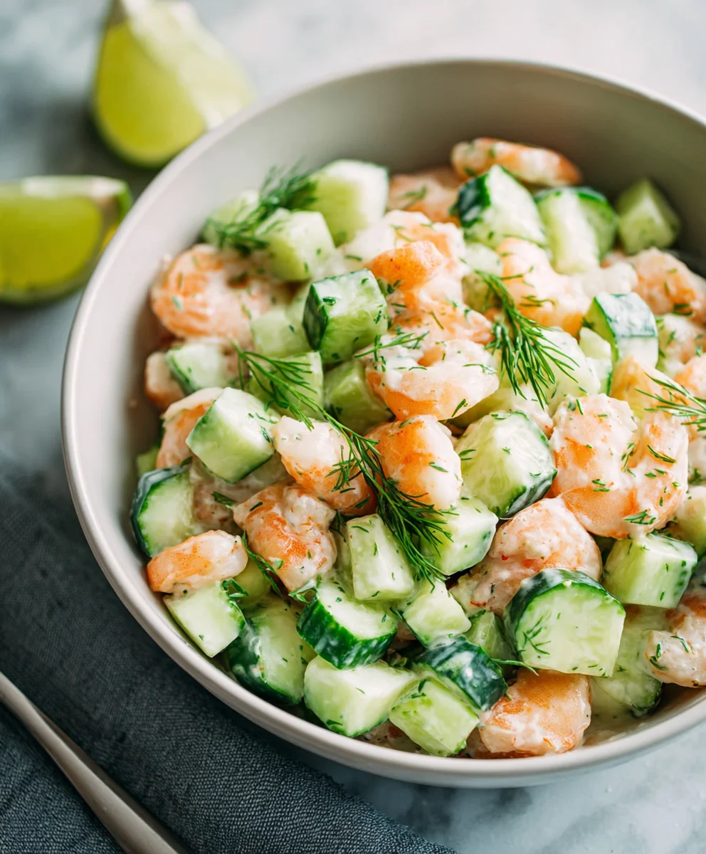 Refreshing Cucumber Shrimp Salad - Easy Summer Recipe