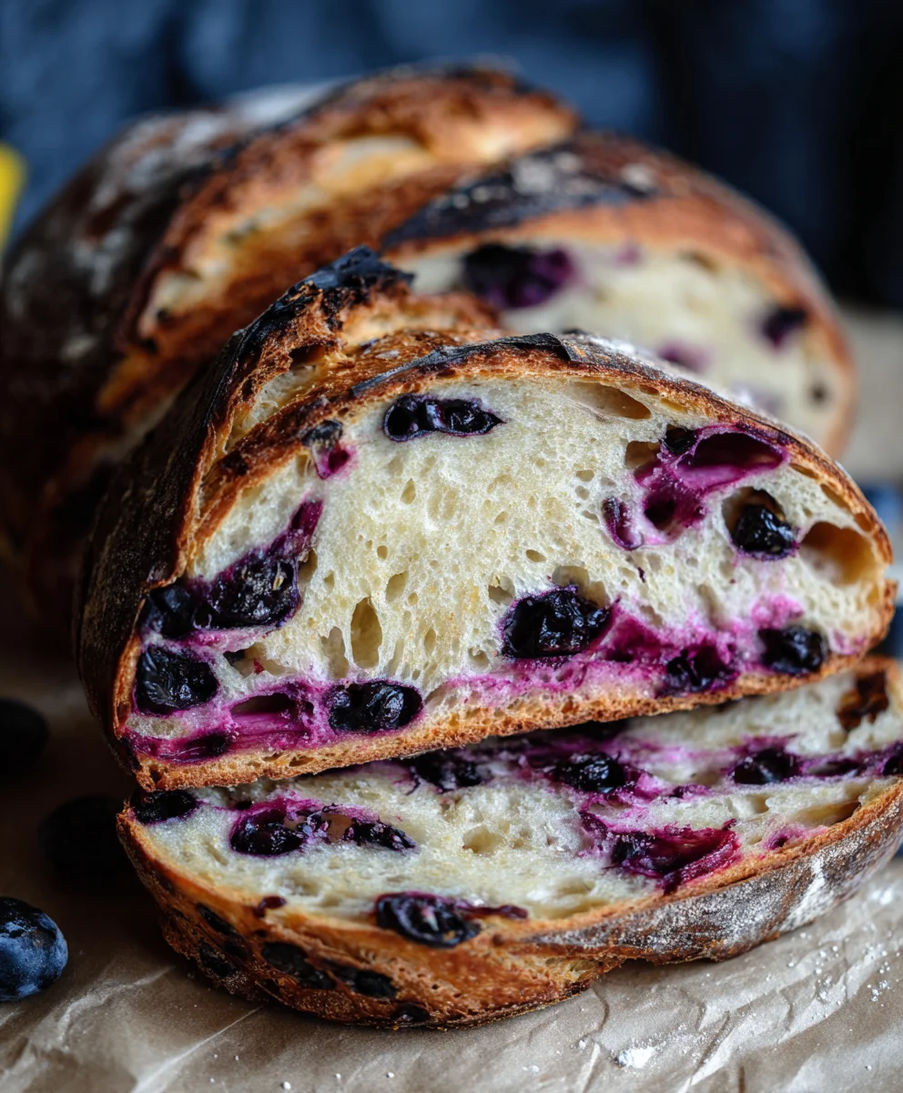Lemon Blueberry Sourdough Bread Recipe