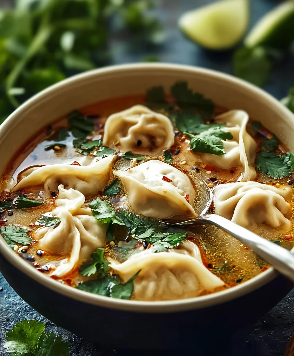Cozy Beef Potsticker Soup for Nights In