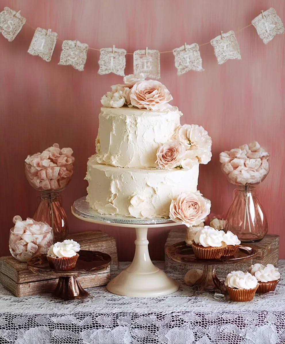 Vintage Wedding Dessert Table Ideas - Elegant Treats