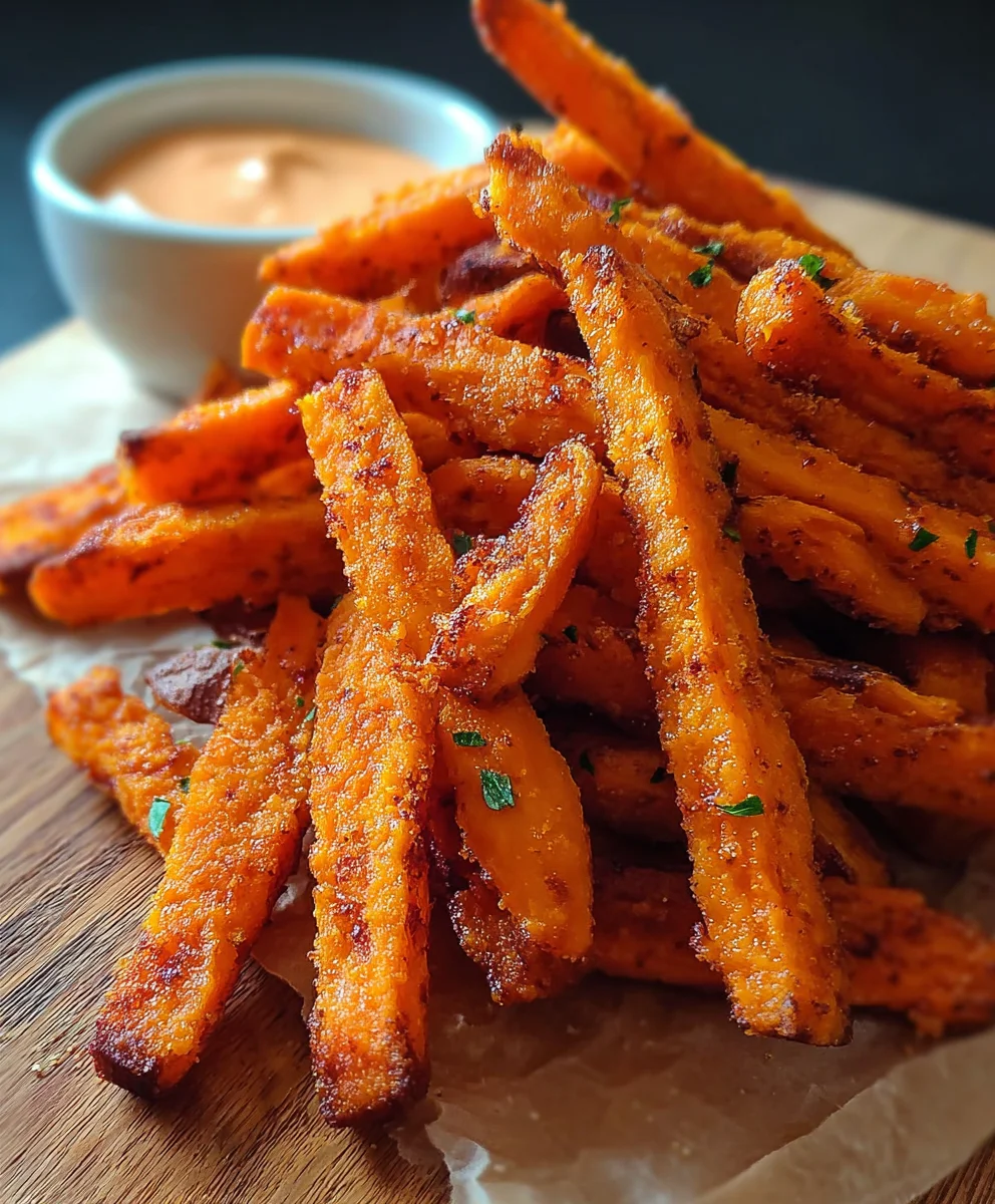 Crispy Oven Baked Sweet Potato Fries- Easy Healthy Snack
