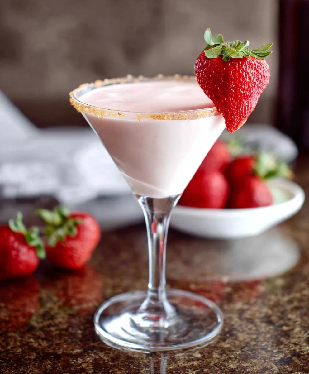 Strawberry Shortcake Cocktail- Easy Recipe