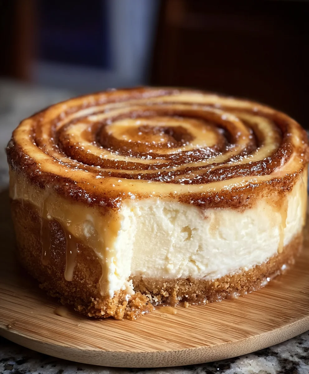 Cinnamon Roll Honeybun Cheesecake-Decadent Treat