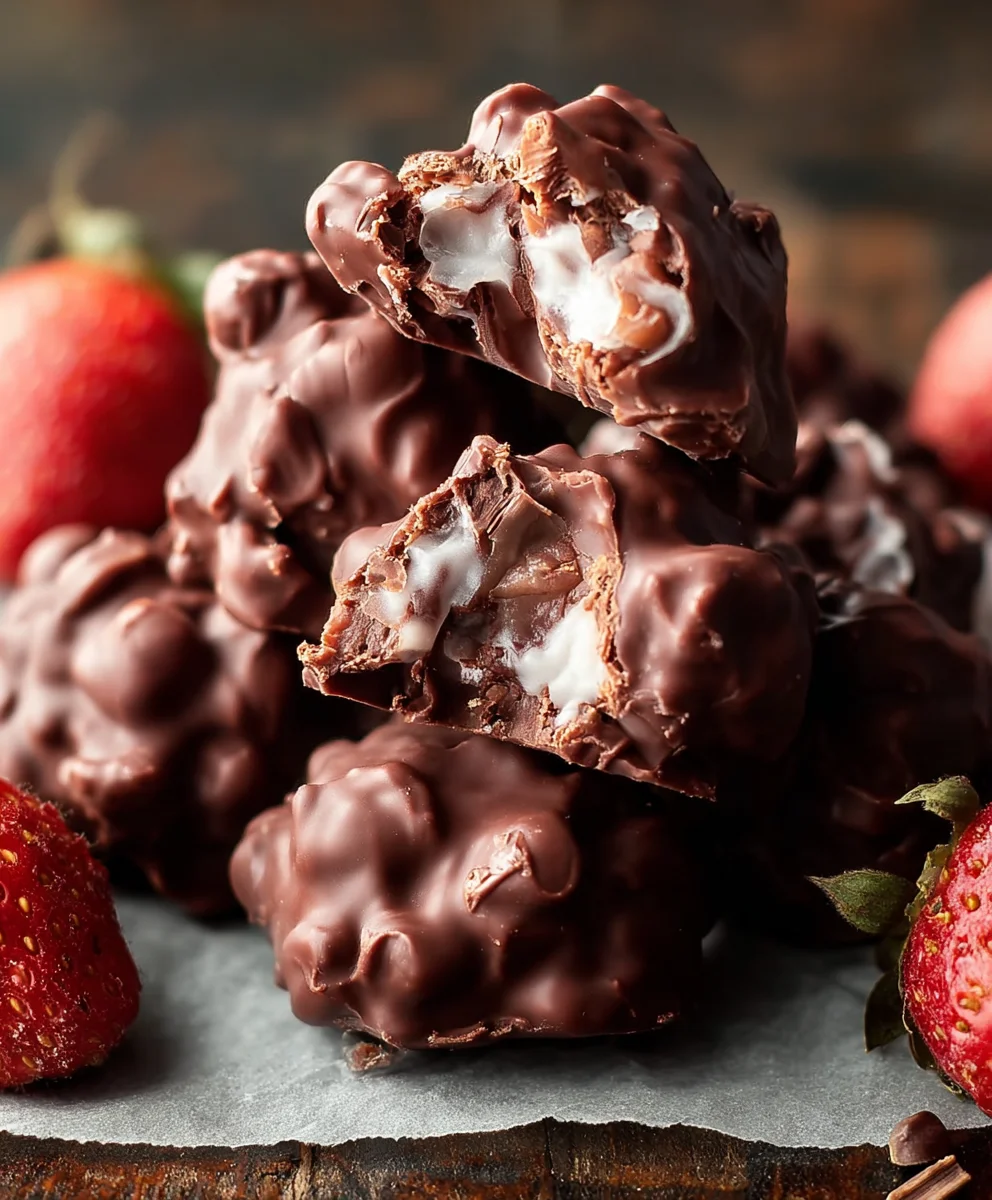 Easy Frozen Chocolate Yogurt Clusters - Healthy Treat