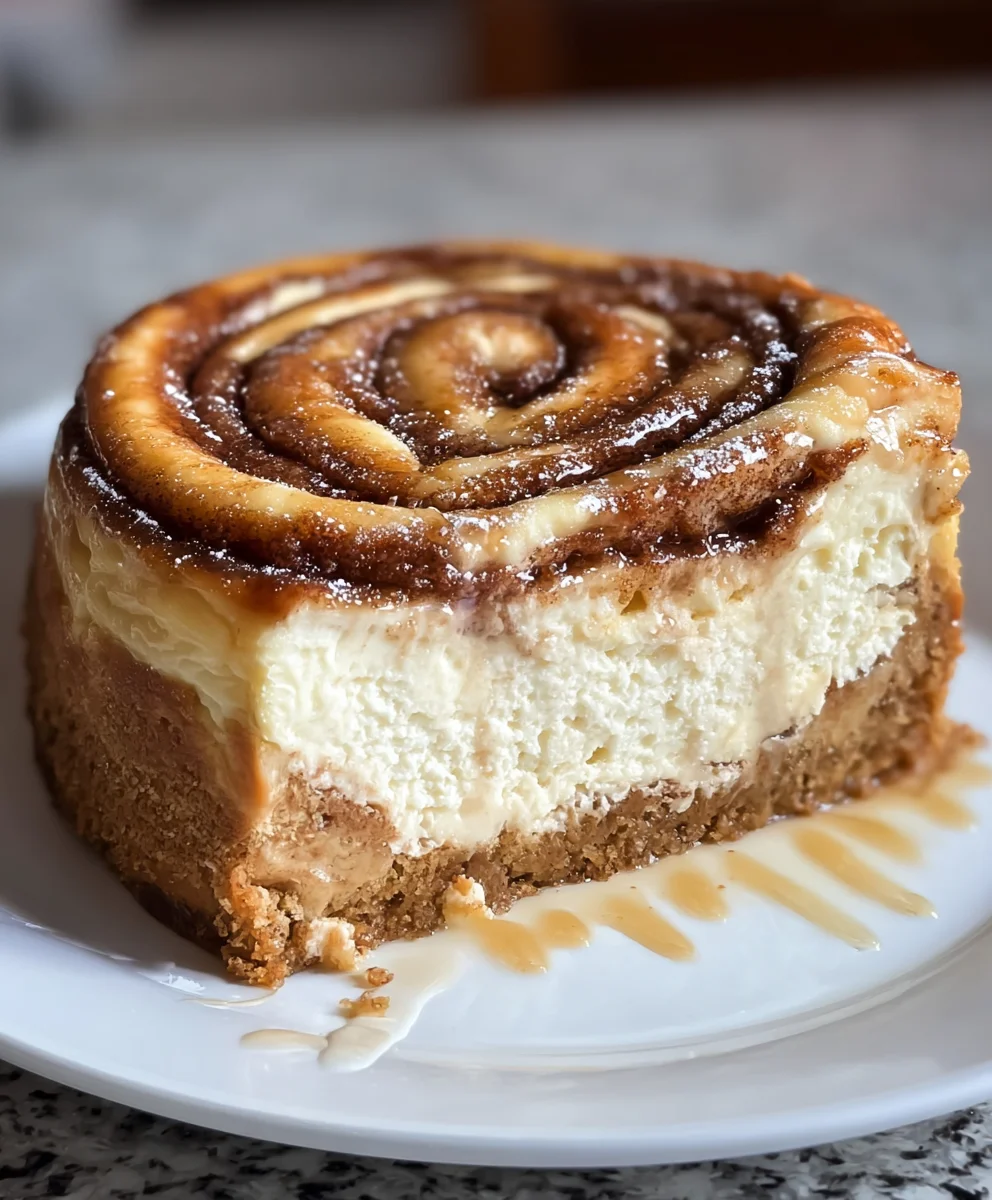Cinnamon Roll Honeybun Cheesecake-Decadent Treat