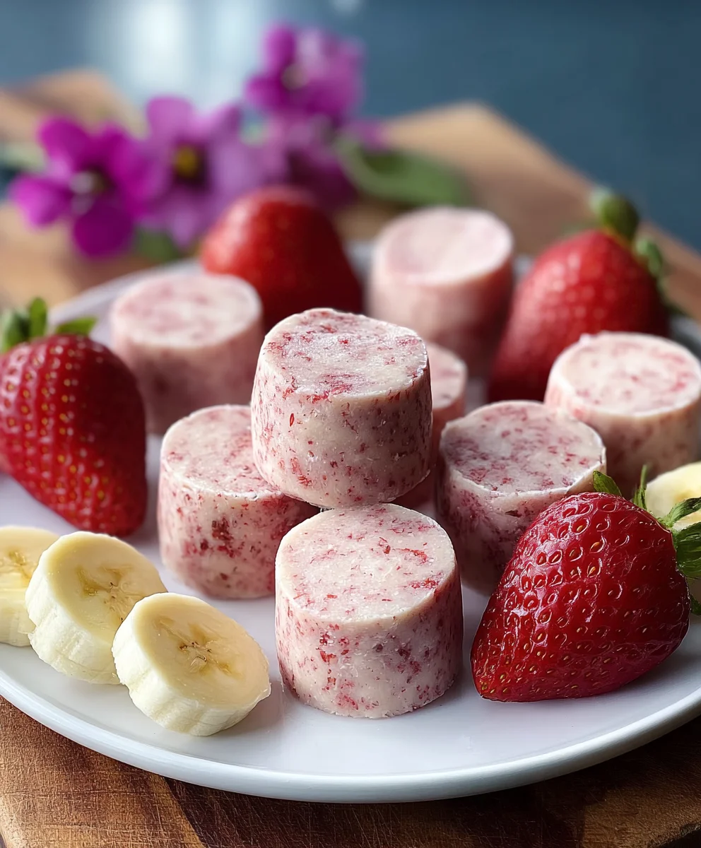 Strawberry Banana Dog Smoothie Bites-Easy Treats