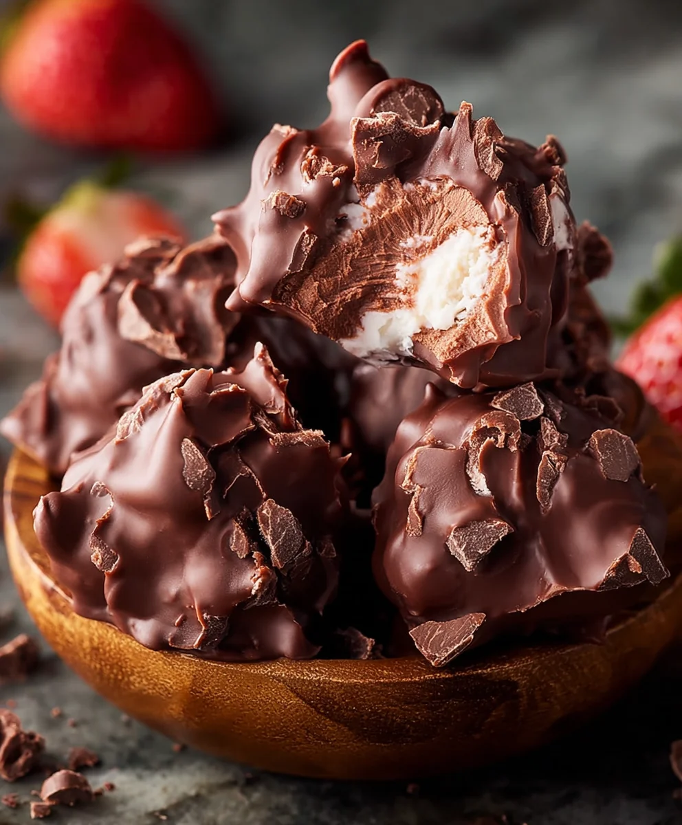 Easy Frozen Chocolate Yogurt Clusters - Healthy Treat