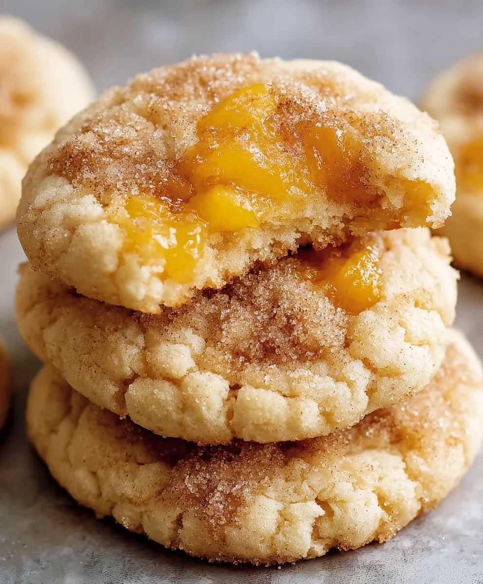Easy Peach Cobbler Cookies Recipe - Deliciously Simple