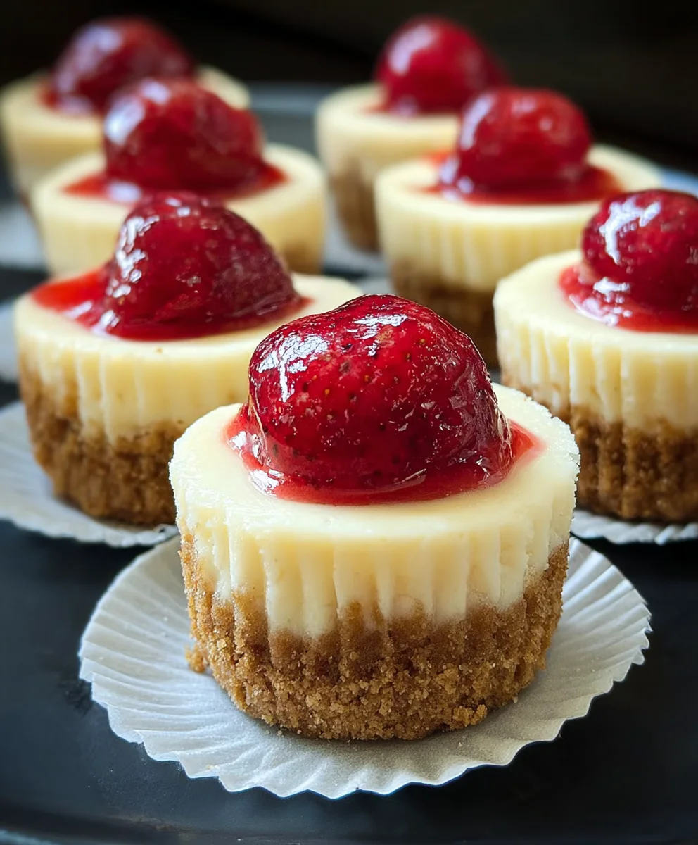 Super Easy Mini Cheesecakes Vanilla Wafer Crust
