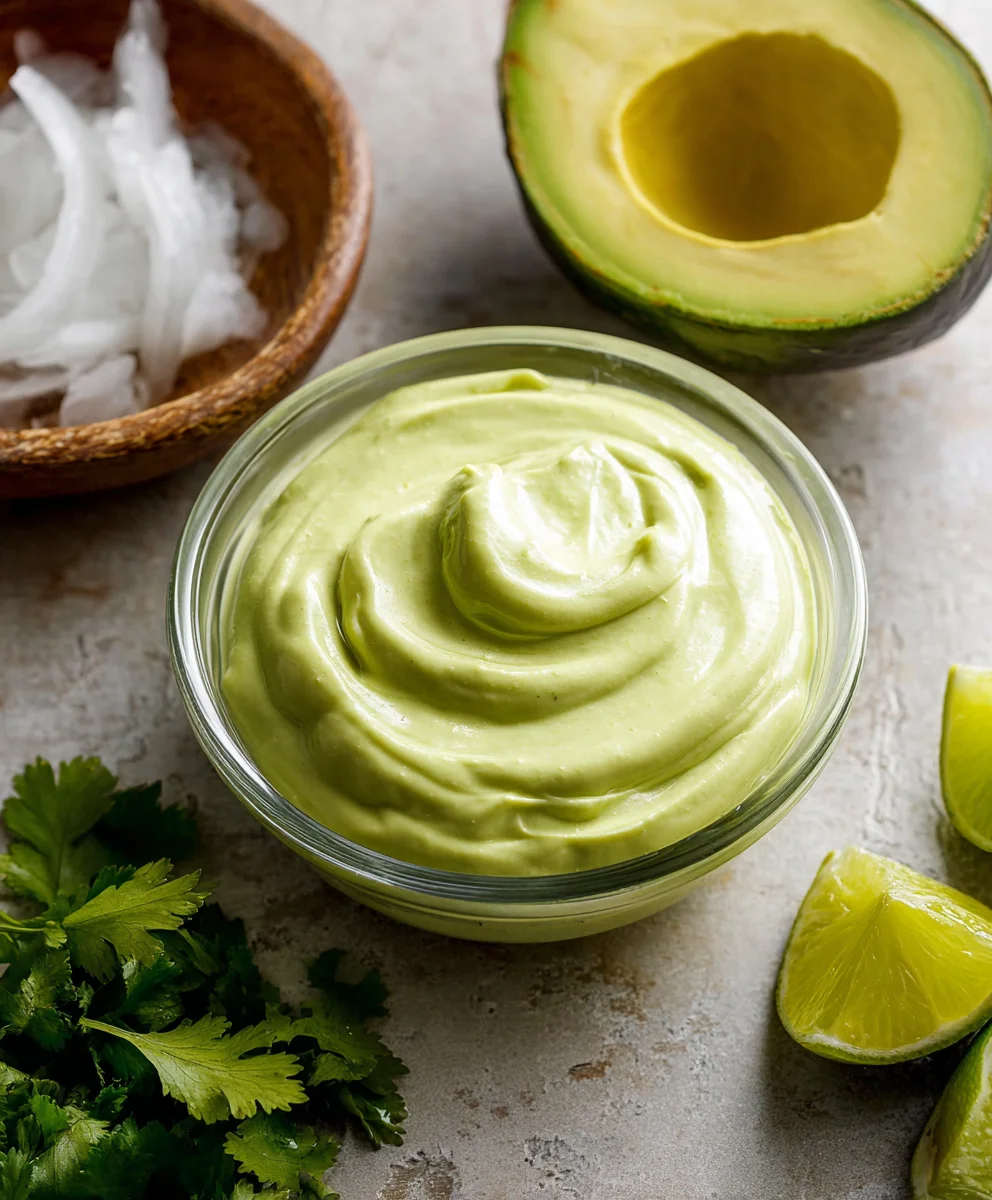 Creamiest Avocado Crema Recipe