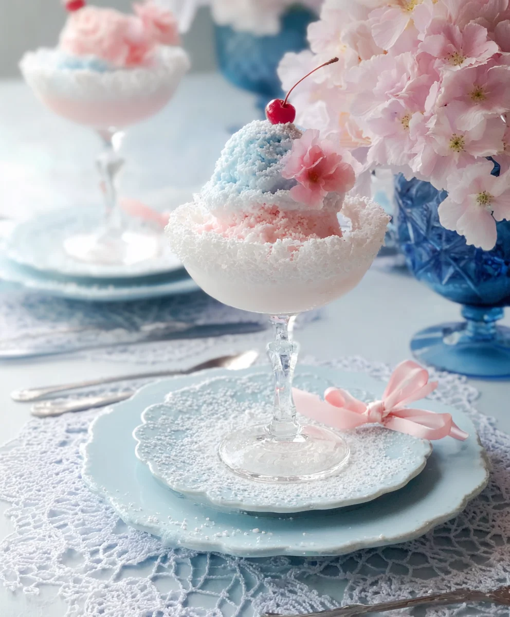 Coquette Party Dreamy Pink Blue Dessert-Recipe