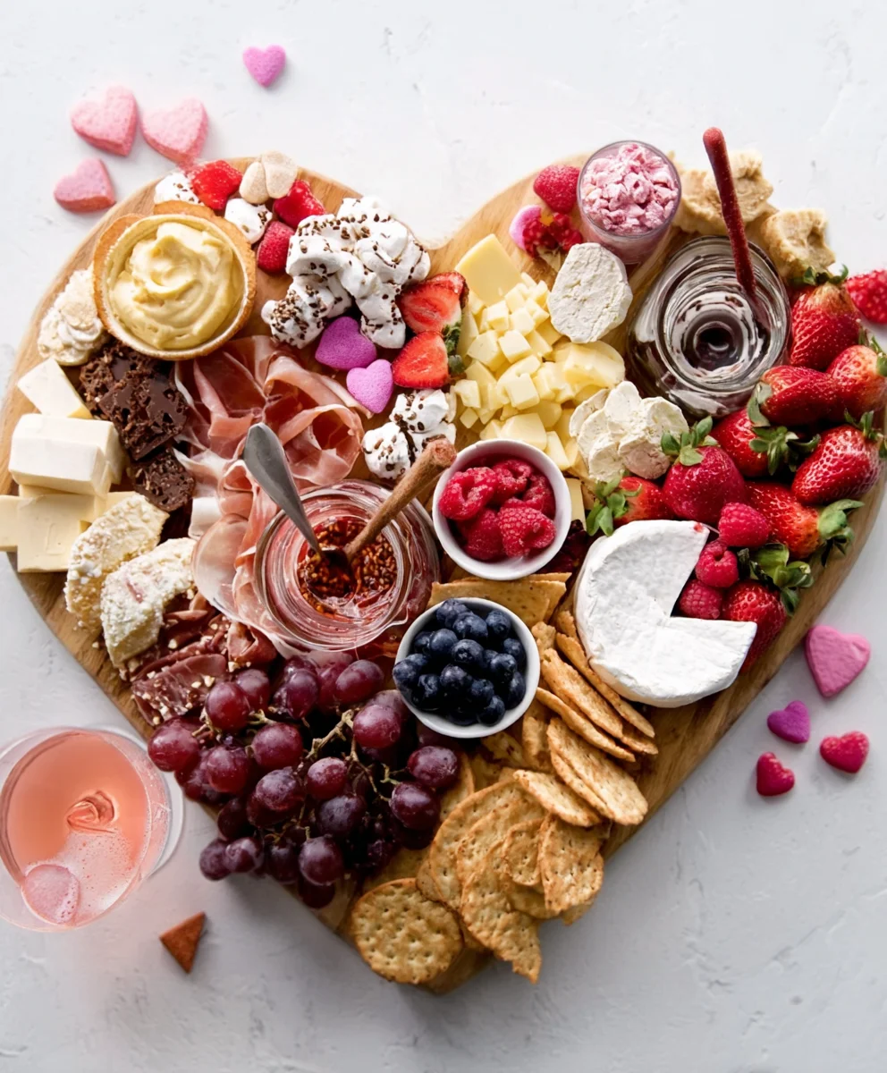 Vnon-alcoholic alentine's Day Non-Non-Non-Alcoholic Alternativeic Charcuterie Board Ideas