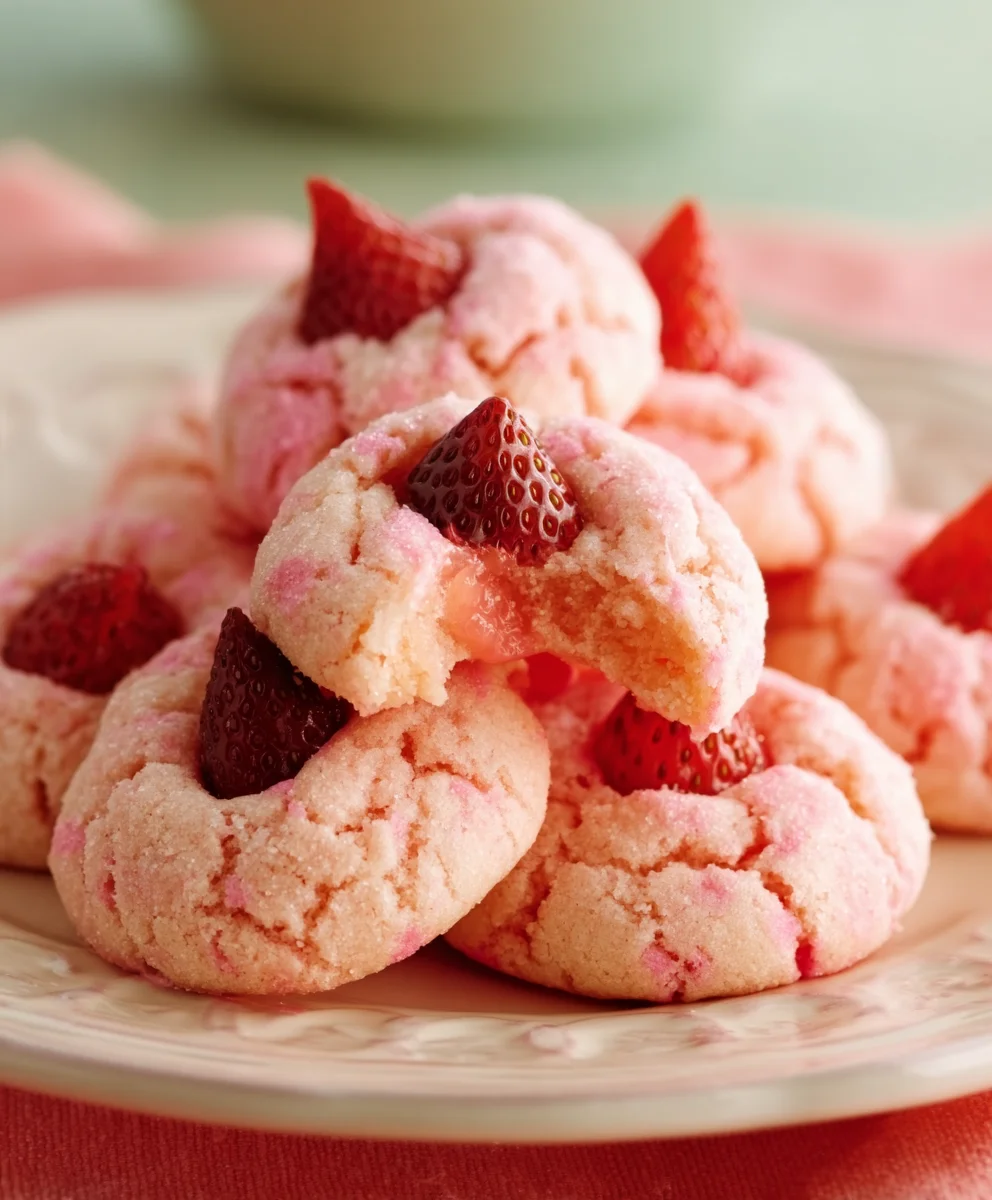 Strawberry Kiss Cookies - Easy & Delicious Recipe