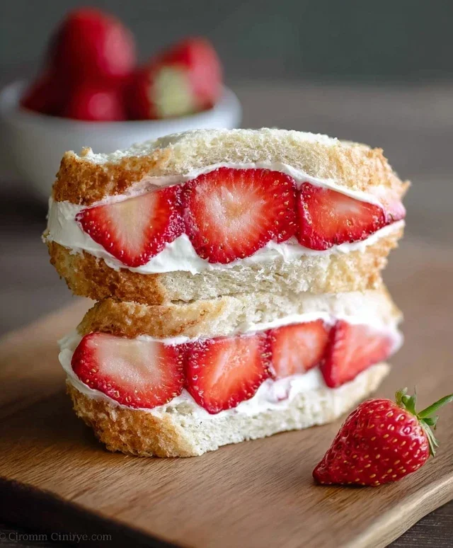 4-ingredient Strawberry Sando