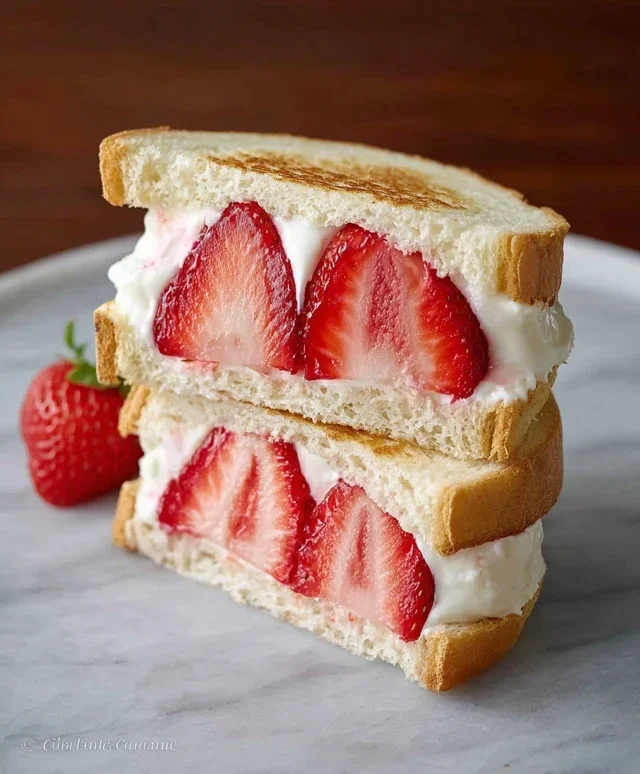 4-ingredient Strawberry Sando