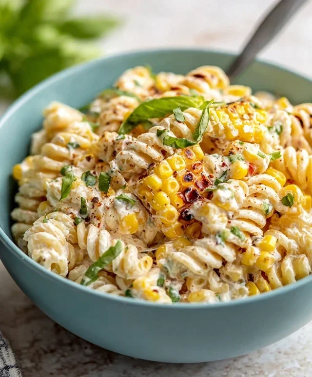 Creamy Street Corn Pasta Salad