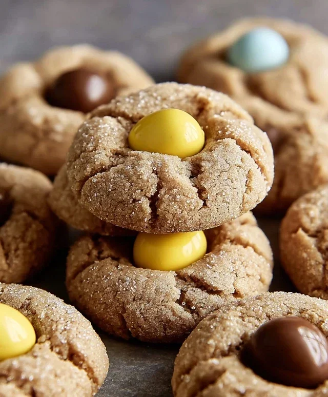 Cadbury Egg Kiss Cookies