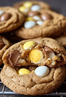 Brown Butter Cadbury Creme Egg Chocolate Chip Cookies
