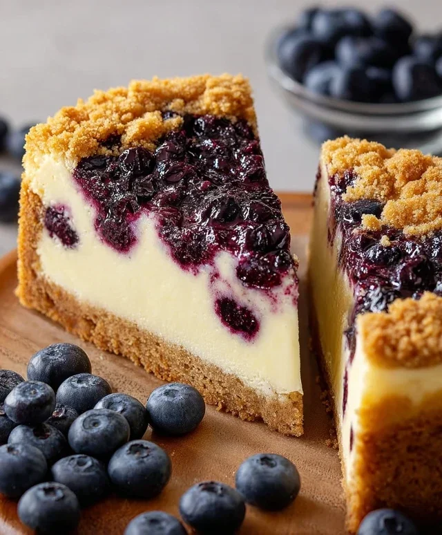 Blueberry Crum extract extractble Cheesecake