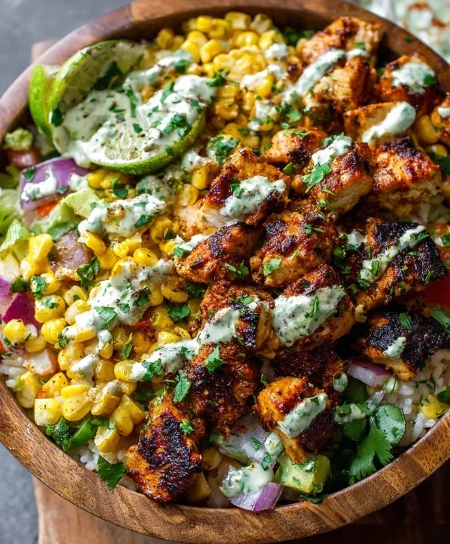 Tasty Street Corn Chicken Bowl