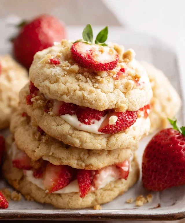 Strawberry Shortcake Cookies