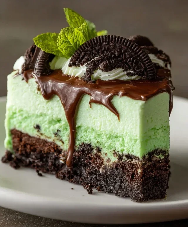 Mint Oreo Cheesecake Delight