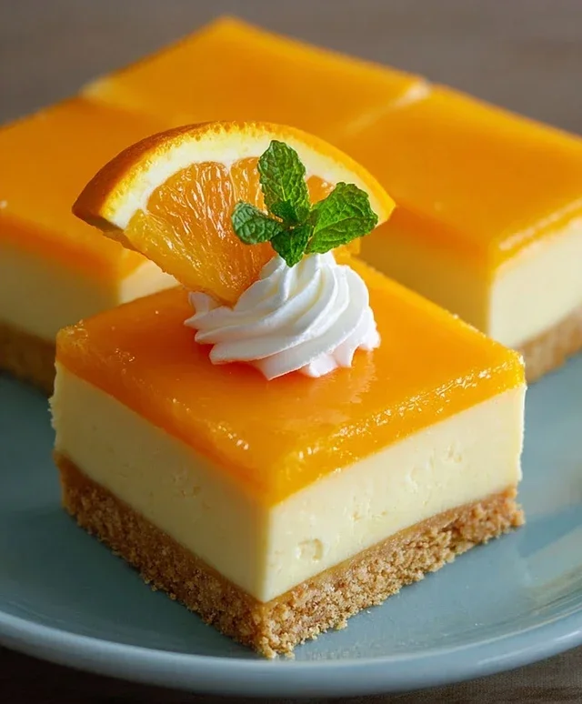 Orange Creamsicle Cheesecake Bars