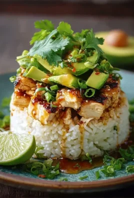Delicious Honey Lime Chicken & Avocado Rice Stack Recipe
