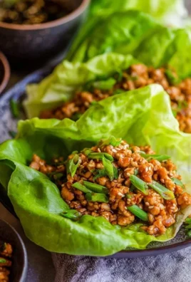 Thai Chicken Lettuce Wraps