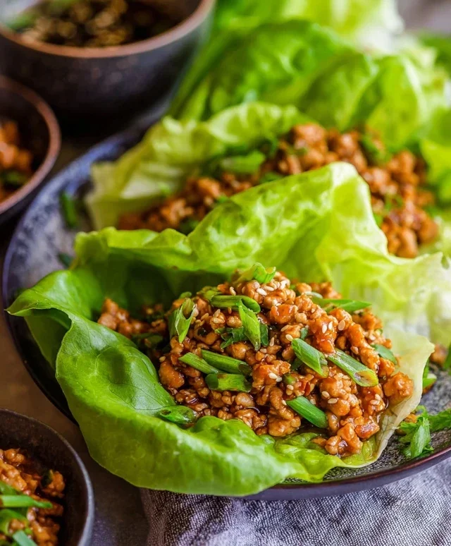 Thai Chicken Lettuce Wraps