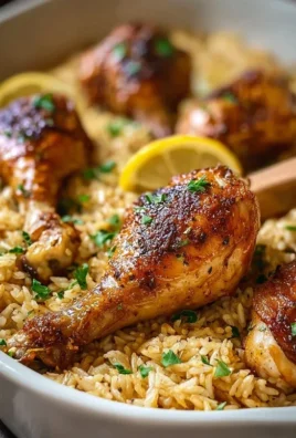 Baked Chicken Legs and Rice