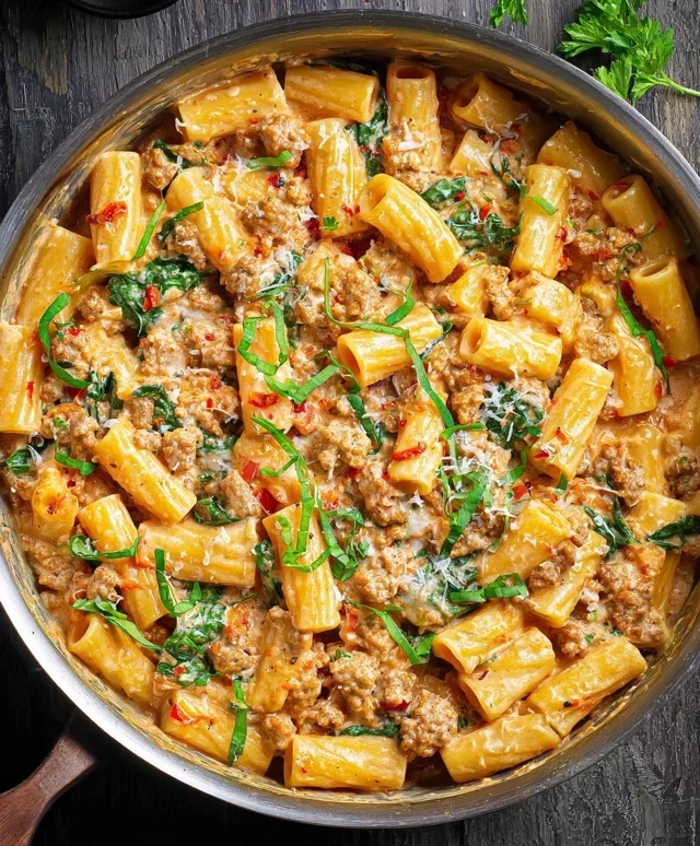 Creamy Sausage Rigatoni (One-Pan, 30-Minute Meal)