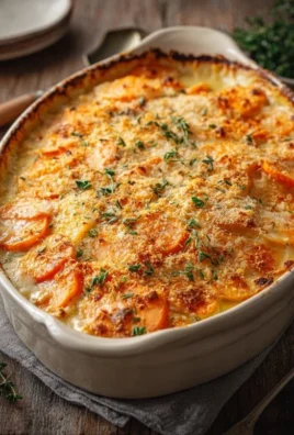 Cheesy Garlic Carrot Gratin – Creamy, Sweet & Savory