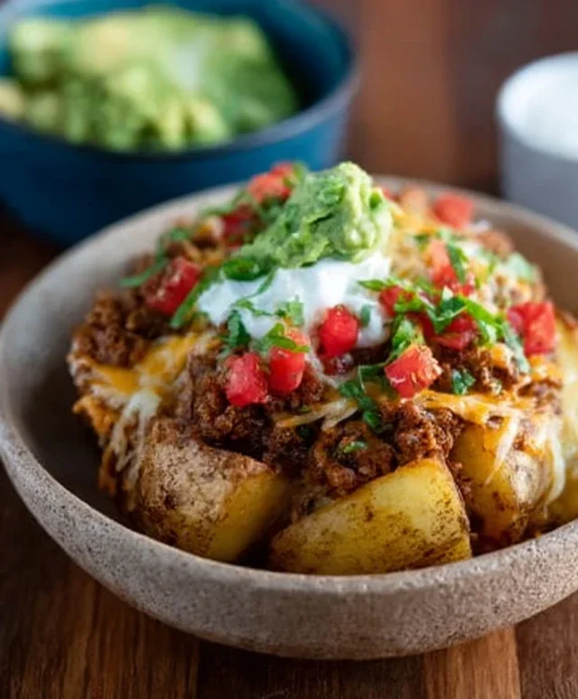 Loaded Potato Taco Bowl