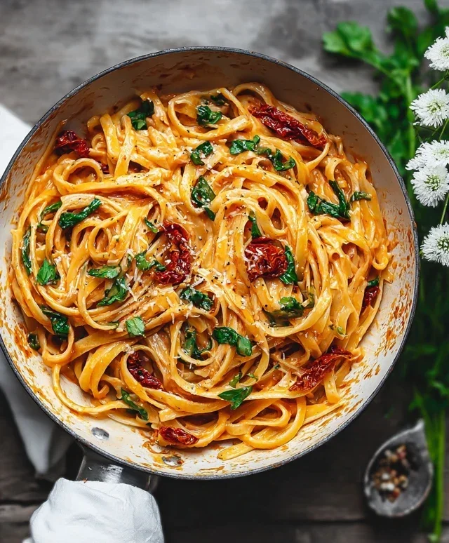 Vegan Creamy Sun Dried Tomato Pasta Recipe