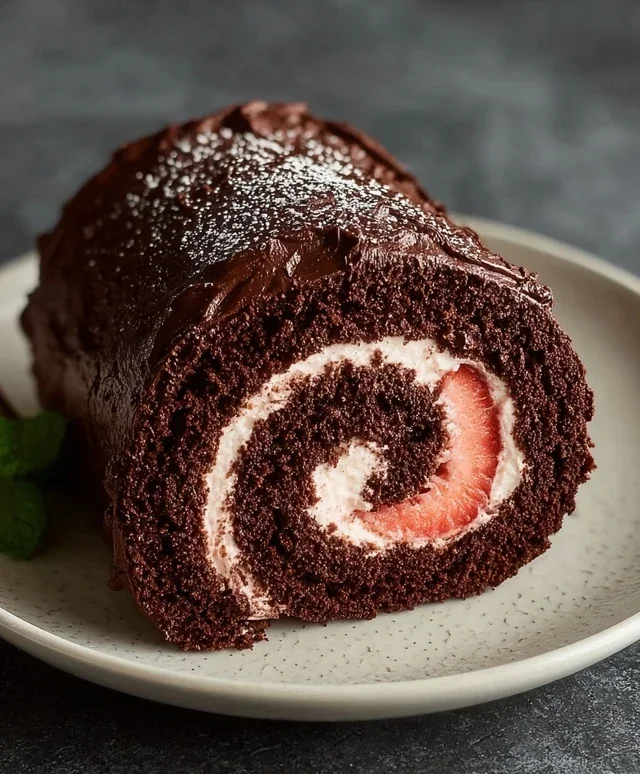 Easy Chocolate Swiss Roll