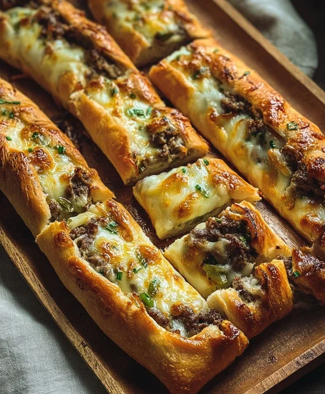 Philly Cheesesteak Stuffed Cheesy Breadsticks