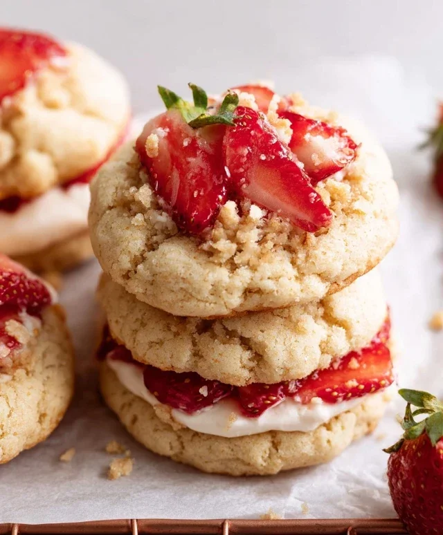 Strawberry Shortcake Cookies
