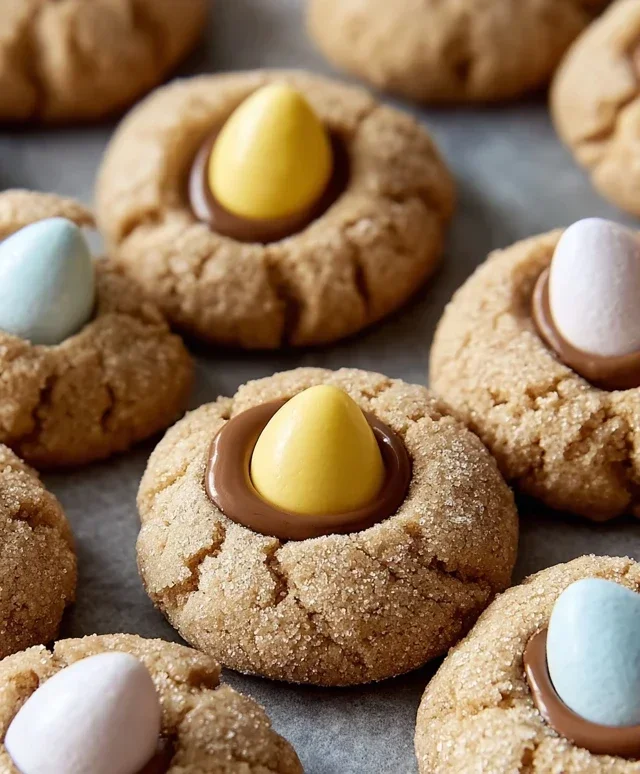 Cadbury Egg Kiss Cookies
