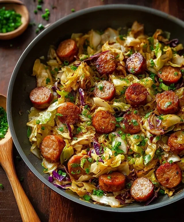 Easy Sausage and Cabbage Stir Fry