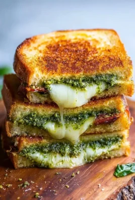 Sourdough Pesto Grilled Cheese